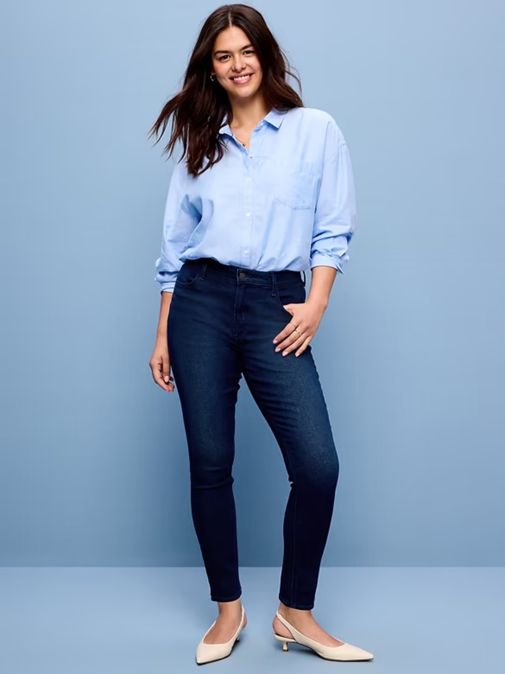 Old Navy Women's Dark Indigo Super Skinny Jeans